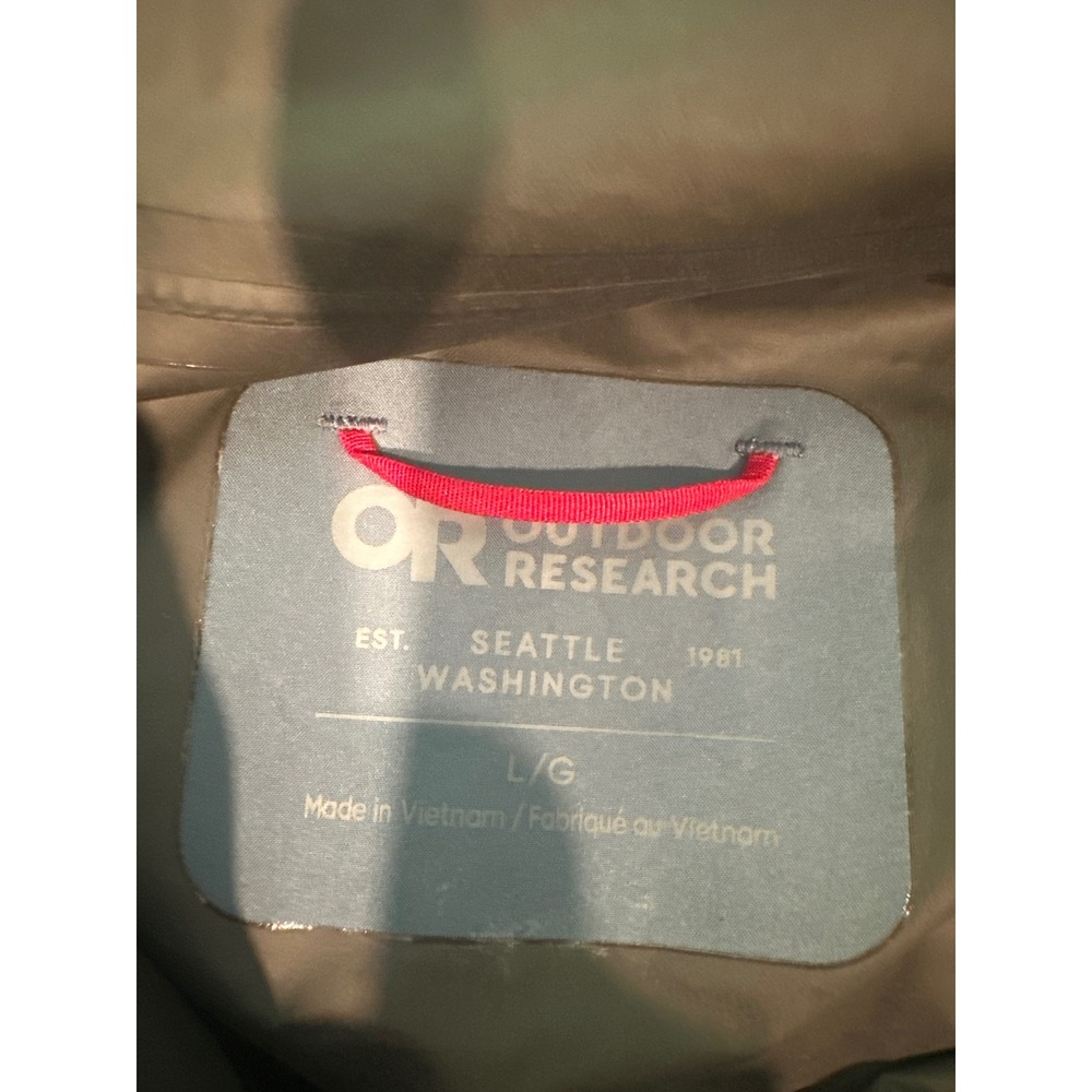Outdoor Research Aspire II Jacket Womens Large Blue Waterproof Rain Shell 287621 - Picture 3 of 6